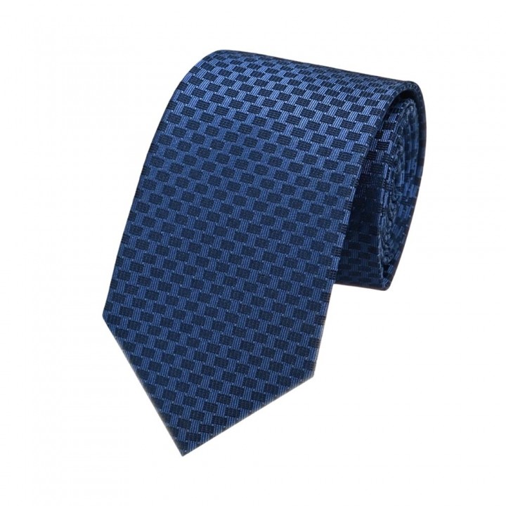 Tie with Checkered Pattern - 147*7,5 cm